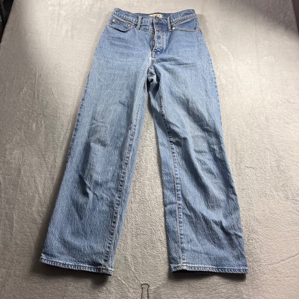 Madewell The Perfect Vintage Wide-Leg Jeans Light Wash Denim Size 27
